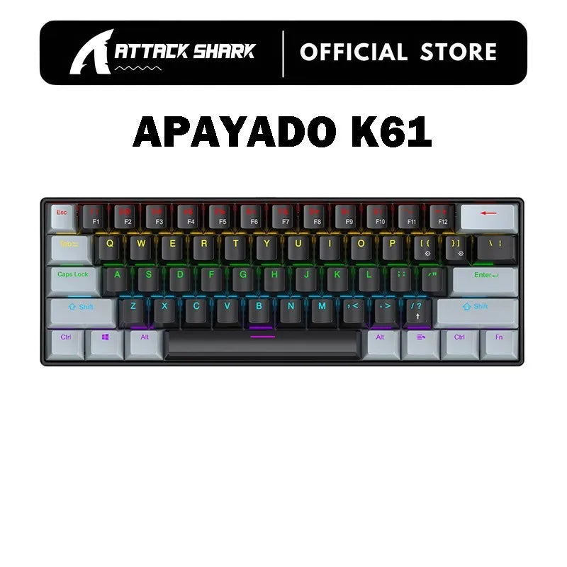 APAYADO K61 Mini Mechanical Keyboard Wired