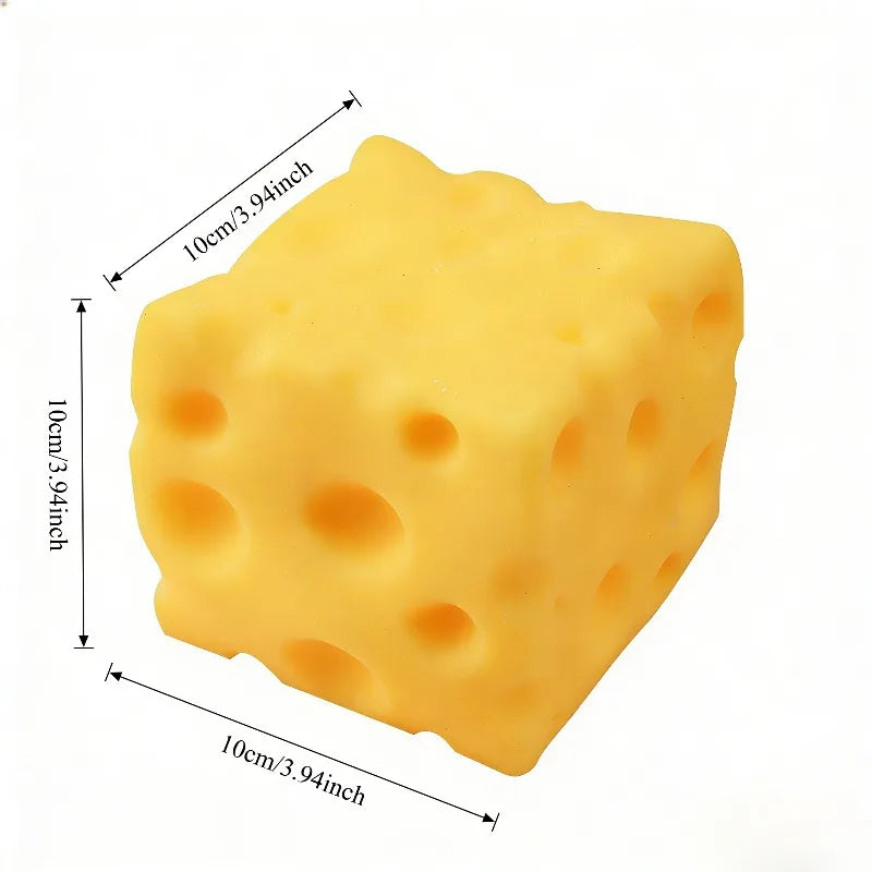 Giant Cheese Squeeze Toy Extra Large Size Cheese Squishy Fidget Toys Slow Rebound Shapeable Venting Ball for Adults Gifts