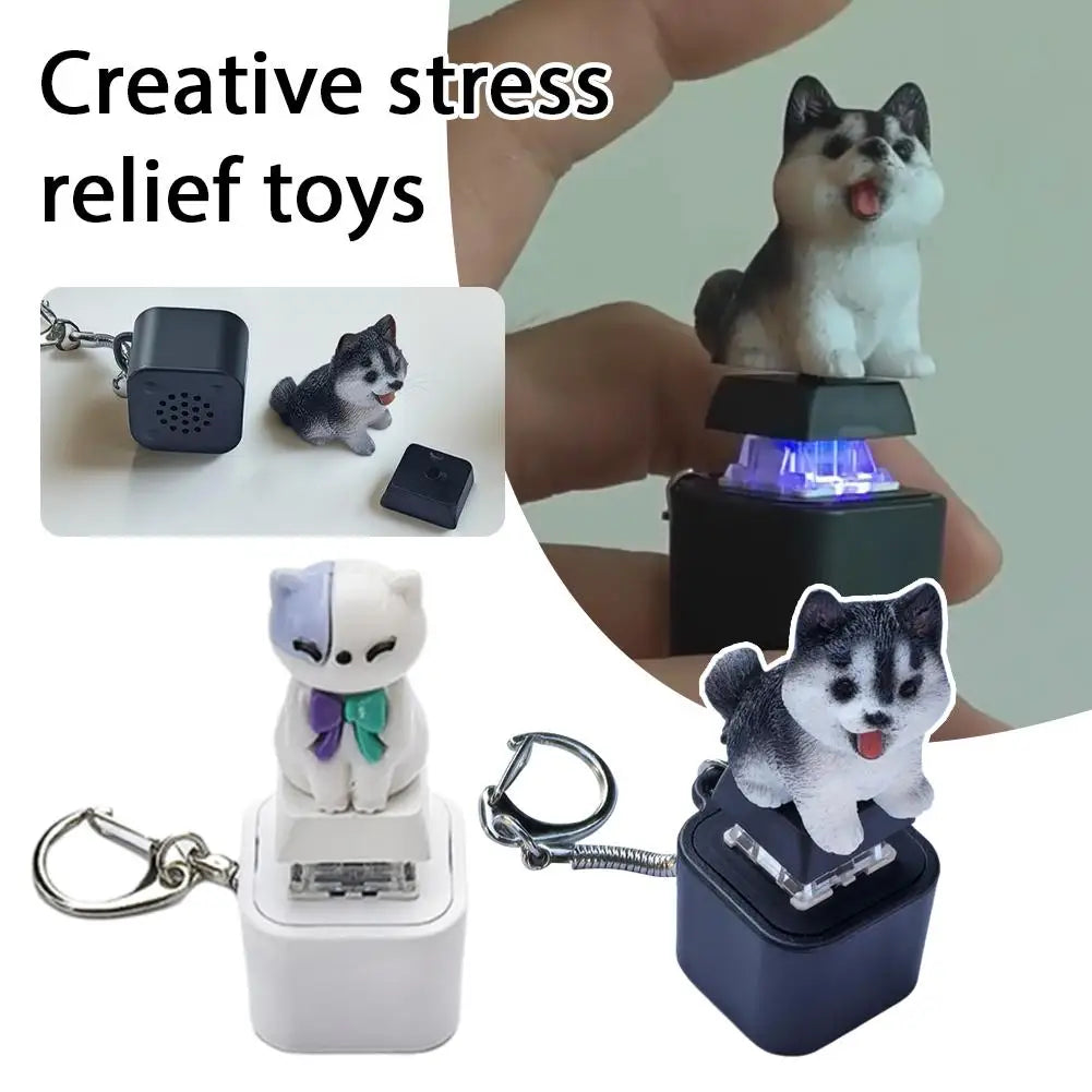 Duck Frog Keyboard Fidget Toys Keychain