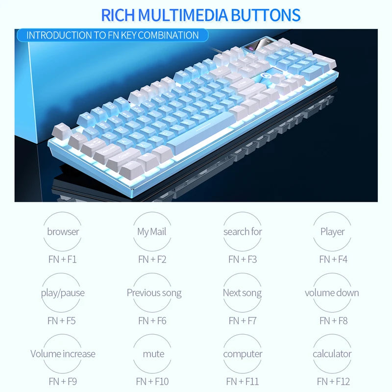 YINDIAO K500 Wired Keyboard Gaming