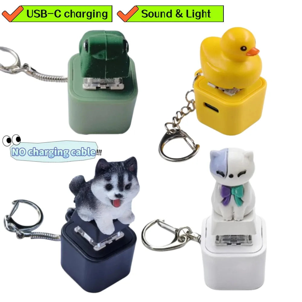 Duck Frog Keyboard Fidget Toys Keychain