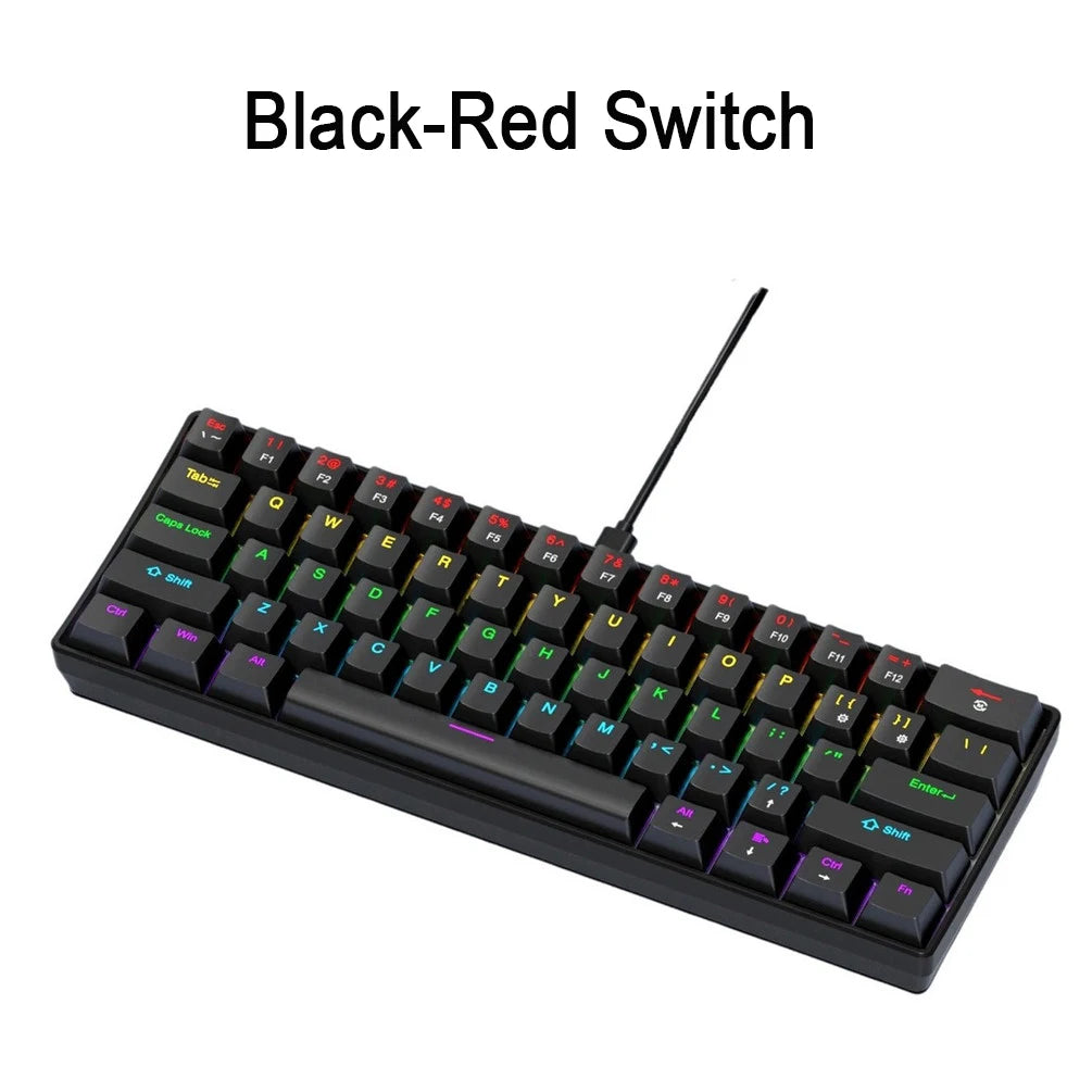 APAYADO K61 Mini Mechanical Keyboard Wired